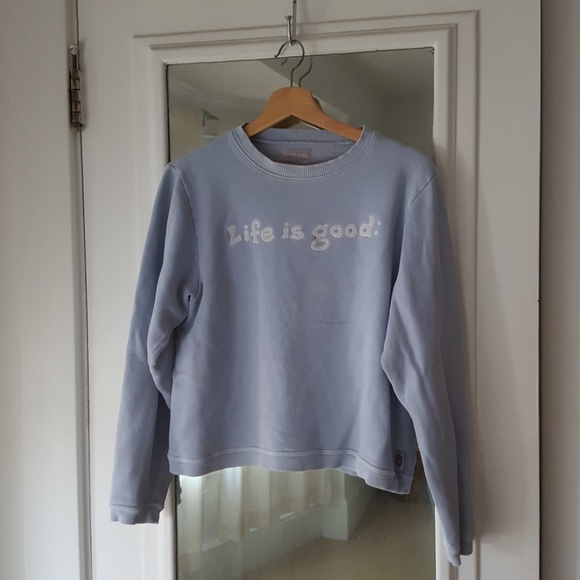Life is good crewneck sweatshirt shop